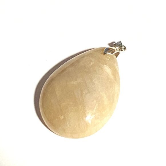 Natural Agate Pendant, Large Genuine Gemstone Water Drop Pendant - Picture 8 of 11